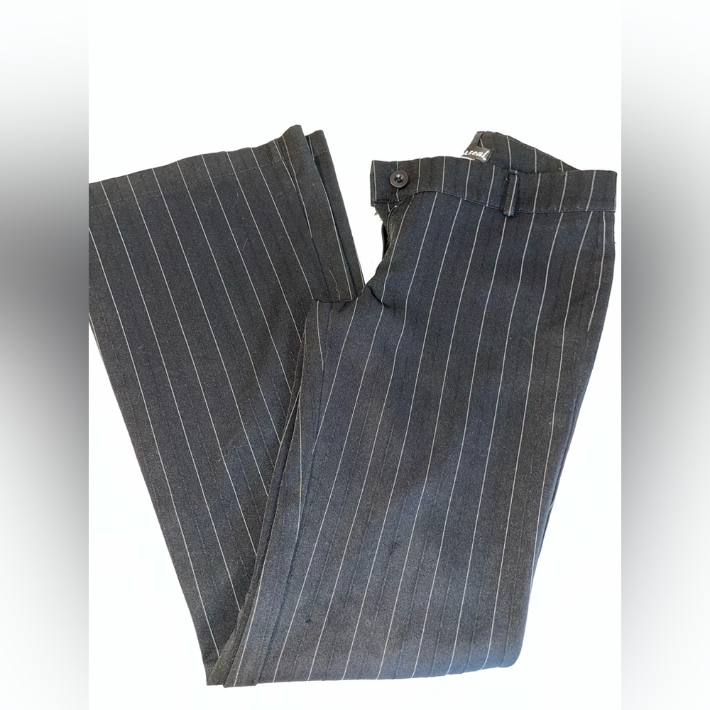 Wet Seal Pinstripped Flare Pants
